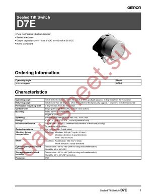 D7E-3 datasheet  